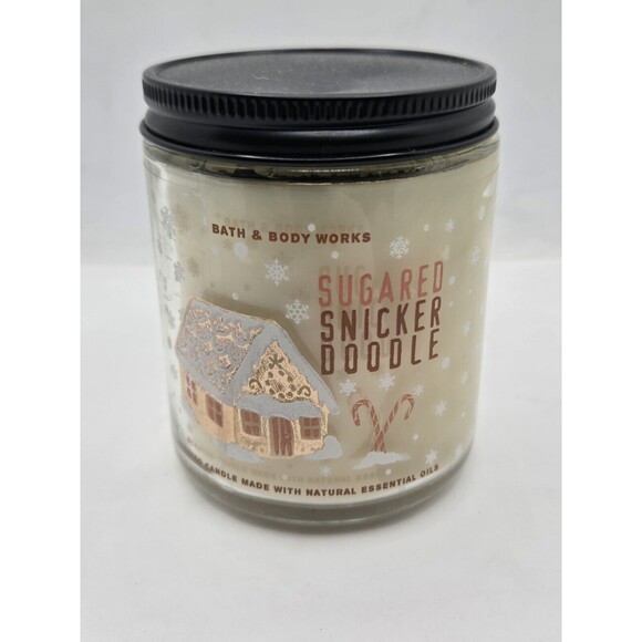 NEW Bath & Body Works Sugared Snickerdoodle 7 oz Single Wick Candle - Picture 1 of 8